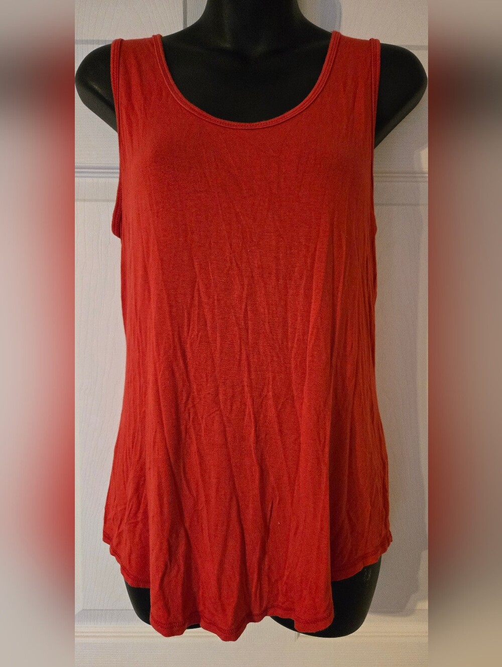 LulaRoe Red Flowy Loose Fit Tank Small